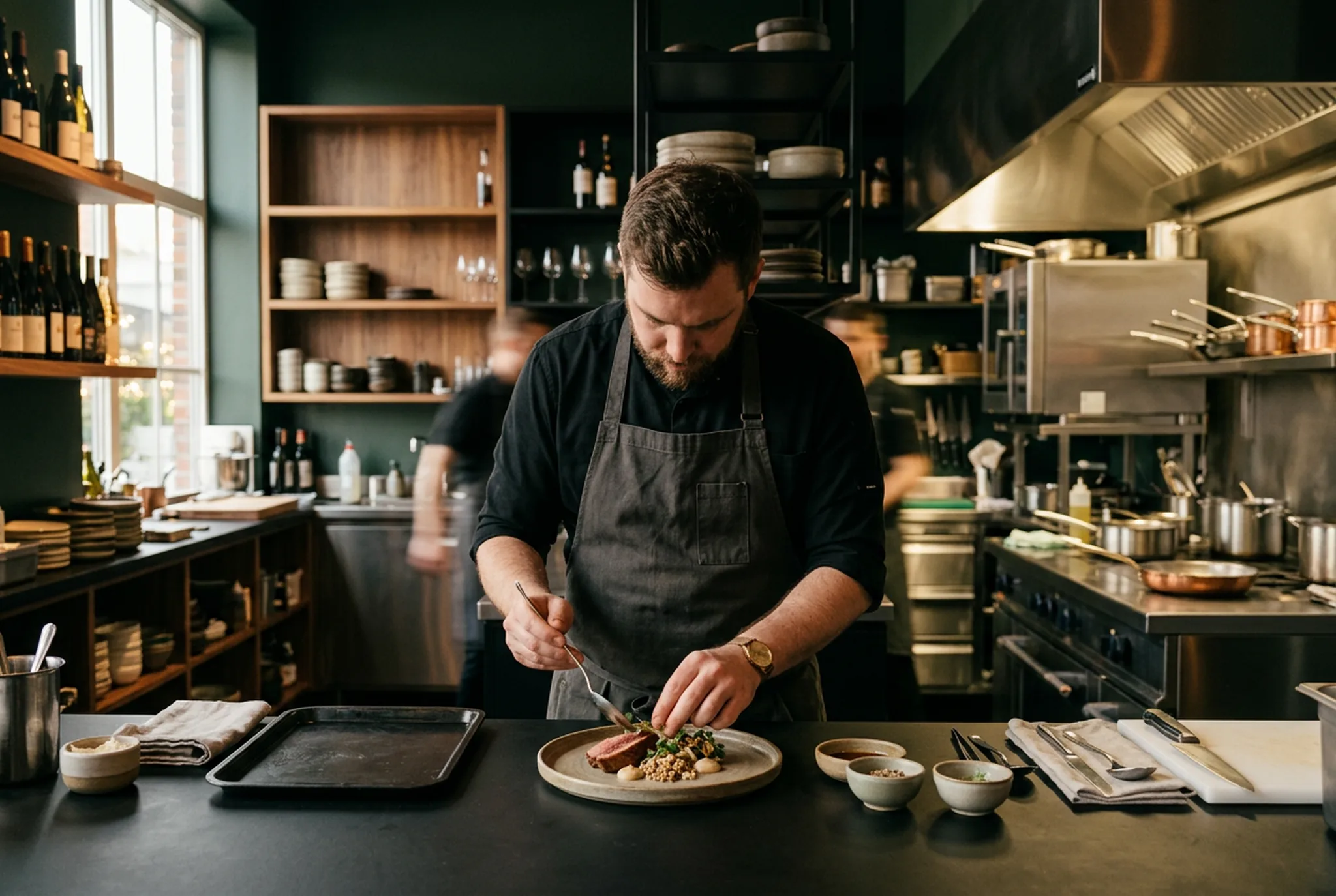 Cuisine de restaurant organisée pour limiter le gaspillage alimentaire et maîtriser le coût matière